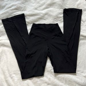 Womens Aerie Black Flare Leggings size medium